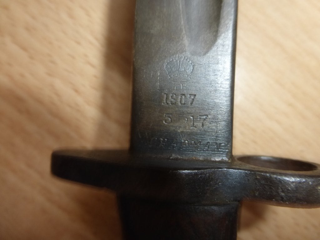 Baionnette Anglaise Lee Enfield P-1907 Chapman, Envoi, Armée de terre