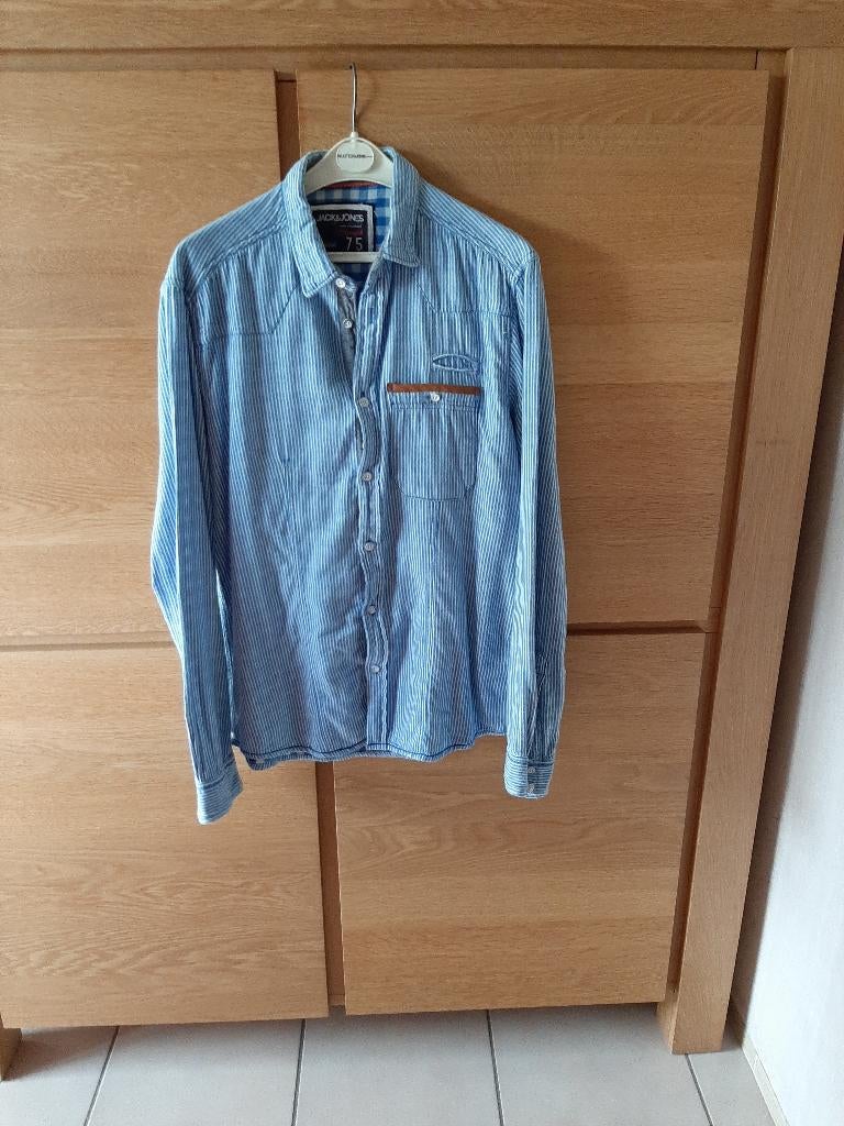 hemd ,medium ,jack & jones, Ophalen of Verzenden, Blauw