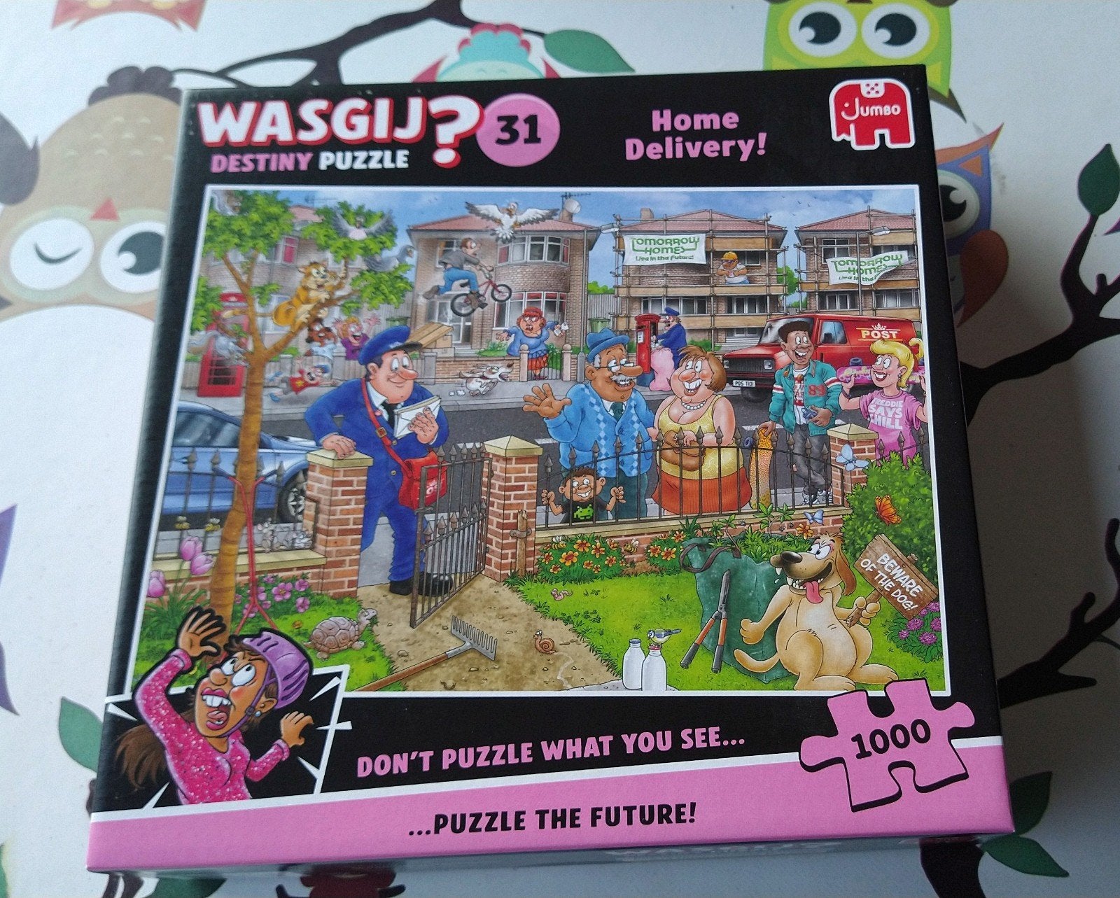 wasgij destiny puzzle - home delivery, Hobby en Vrije tijd, Ophalen, 500 t/m 1500 stukjes, Zo goed als nieuw, Legpuzzel