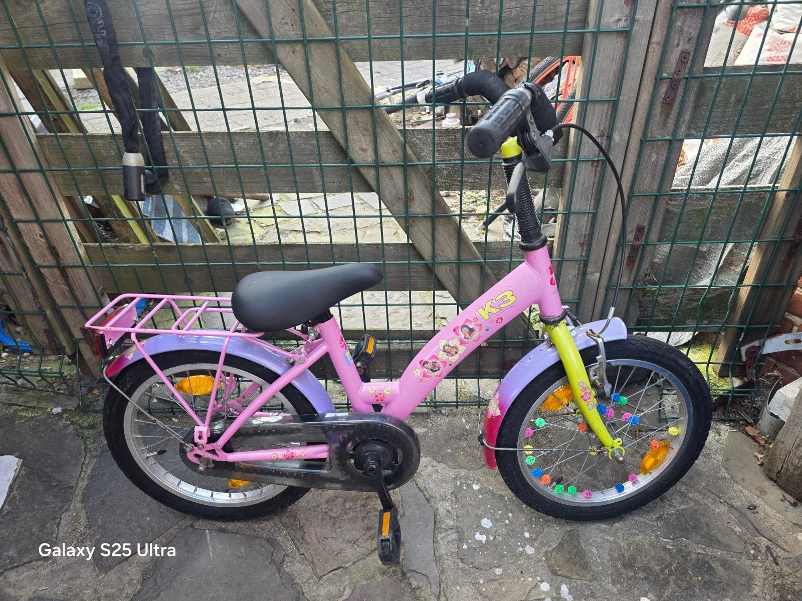 meisjesfiets 16 inch, Fietsen en Brommers, Ophalen, Terugtraprem, Gebruikt, Handrem