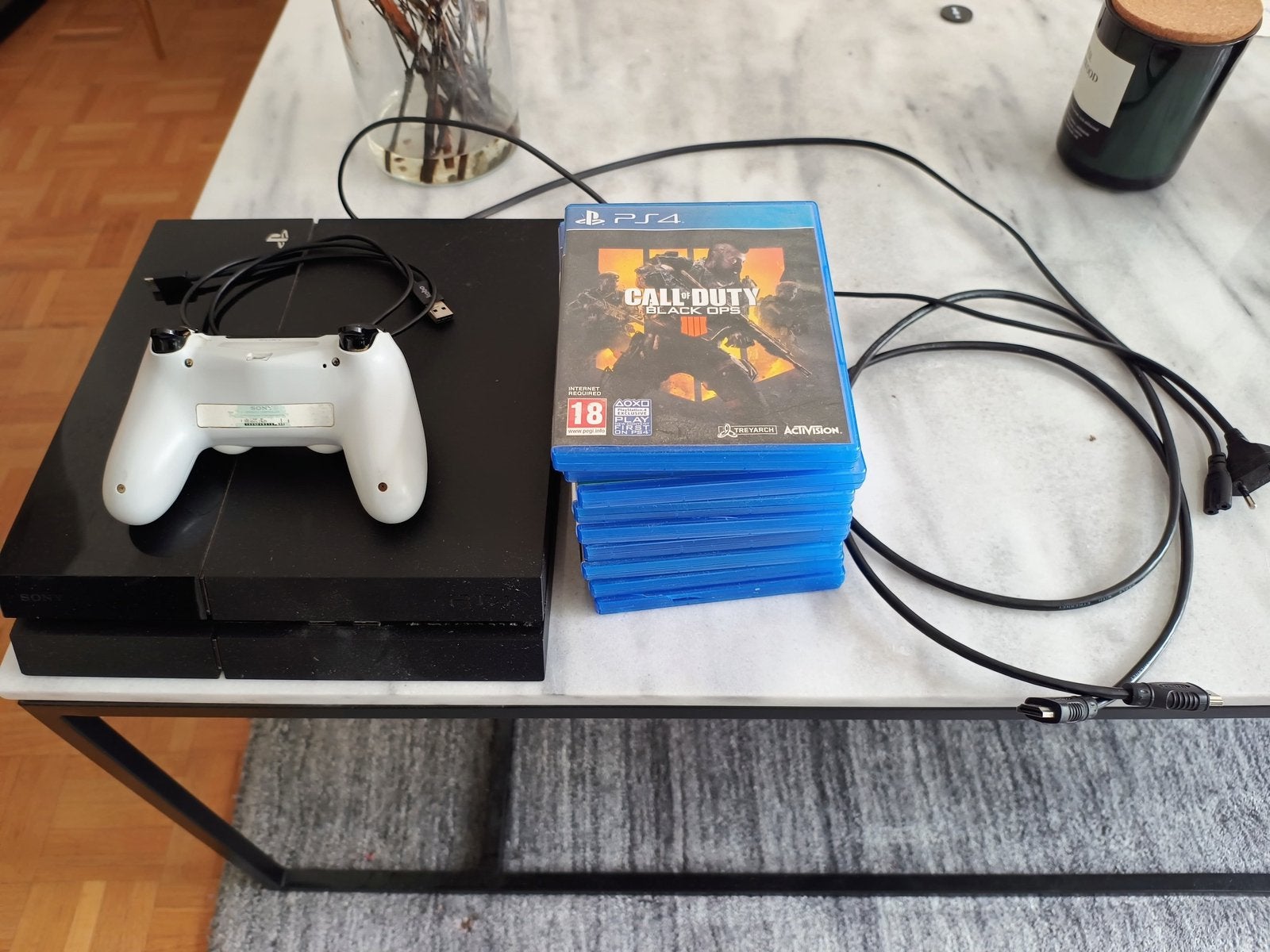 Playstation 4 volledig en met 9 games inclusief, Games en Spelcomputers, Spelcomputers | Sony PlayStation 4, Ophalen, Met harde schijf