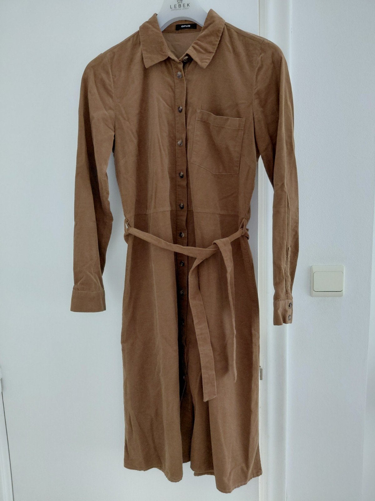 ribfluwelen kleedje, Ophalen of Verzenden, Zo goed als nieuw, Maat 34 (XS) of kleiner, Bruin