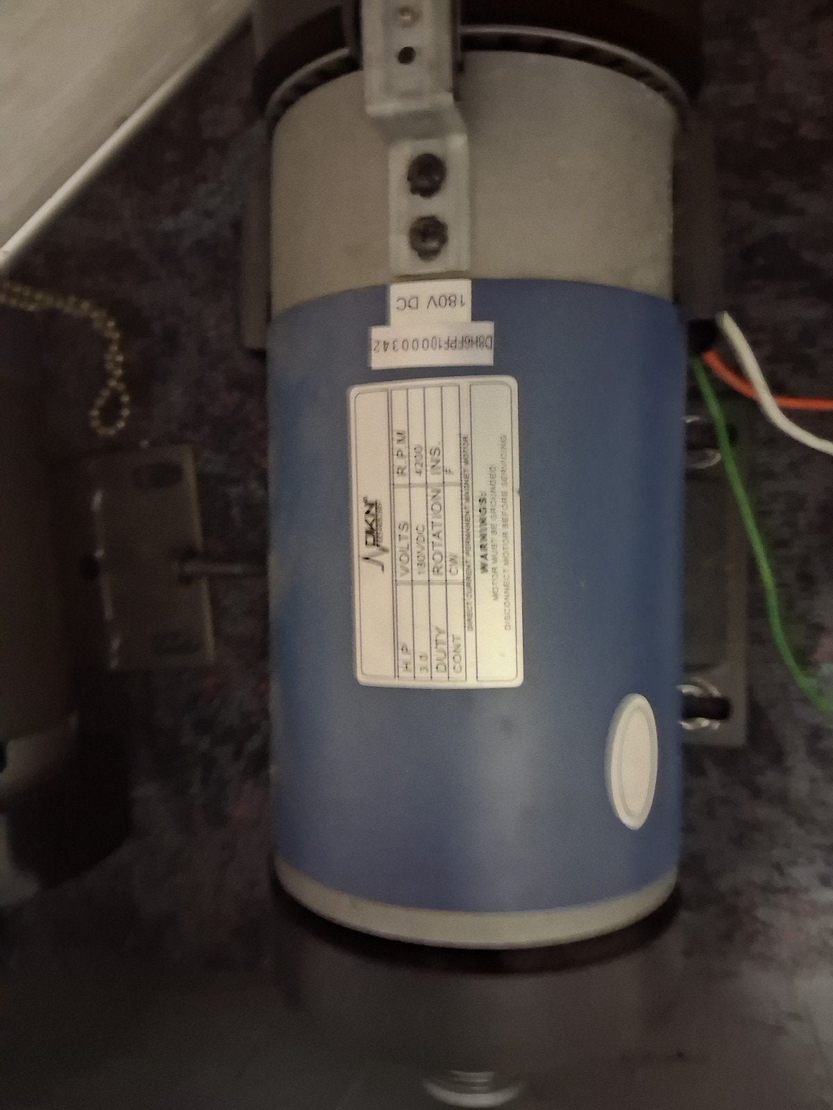 partij electro motoren DC, Ophalen