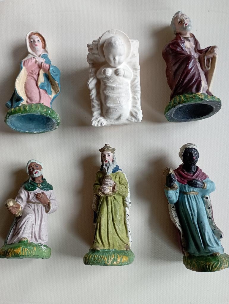 Sujets de Noël anciens en plâtre, Divers, Enlèvement ou Envoi, Utilisé