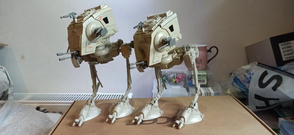 Star Wars 2 x AT-ST Kenner 1982, Verzamelen, Ophalen of Verzenden, Zo goed als nieuw, Actiefiguurtje