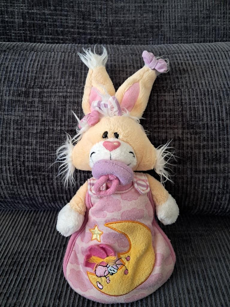 Peluche Mimihopps (Diddl) en gigoteuse, Collections, Enlèvement ou Envoi, Mimihopps, Utilisé, Peluche