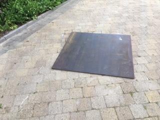 Rijplaat 1m*1m*1cm (2 stuks), Ophalen, Zo goed als nieuw