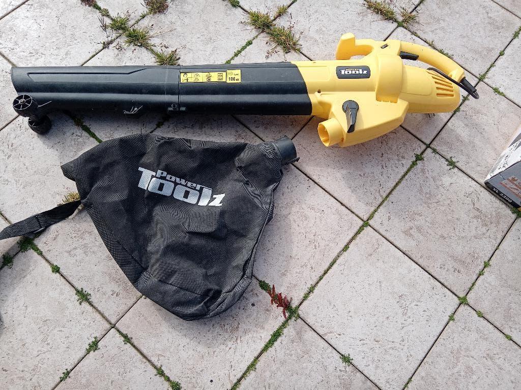 bladblazer/zuiger, Avec sac de ramassage, Électrique, Power Toolz, Porté à la main