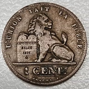 Belgique : 1 Centime 1902 FR Morin 232 Réf 16883, Enlèvement ou Envoi, Bronze, Monnaie en vrac