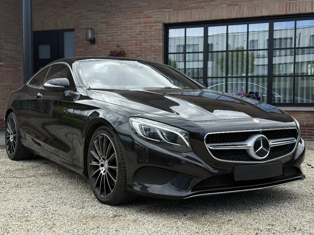 Mercedes S-Klasse Coupe S500 V8 BiTurbo, Auto's, Mercedes-Benz, Automaat, Zwart, Bruin, Vierwielaandrijving
