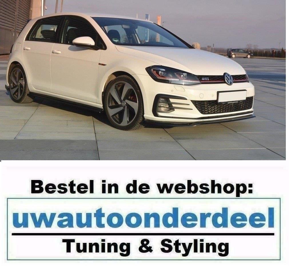 Maxton Spoiler Lip Splitter Geschikt Voor Vw Golf 7 GTI Face, Envoi