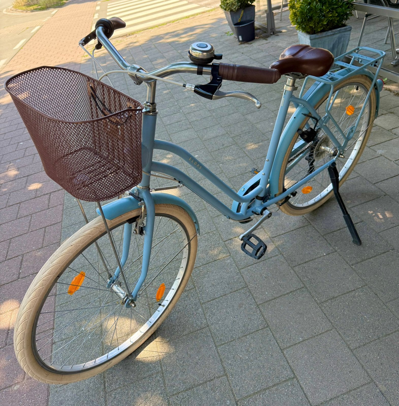 Damesfiets Elops520 - ZO GOED ALS NIEUW!, Ophalen, Zo goed als nieuw, Velgrem, Versnellingen