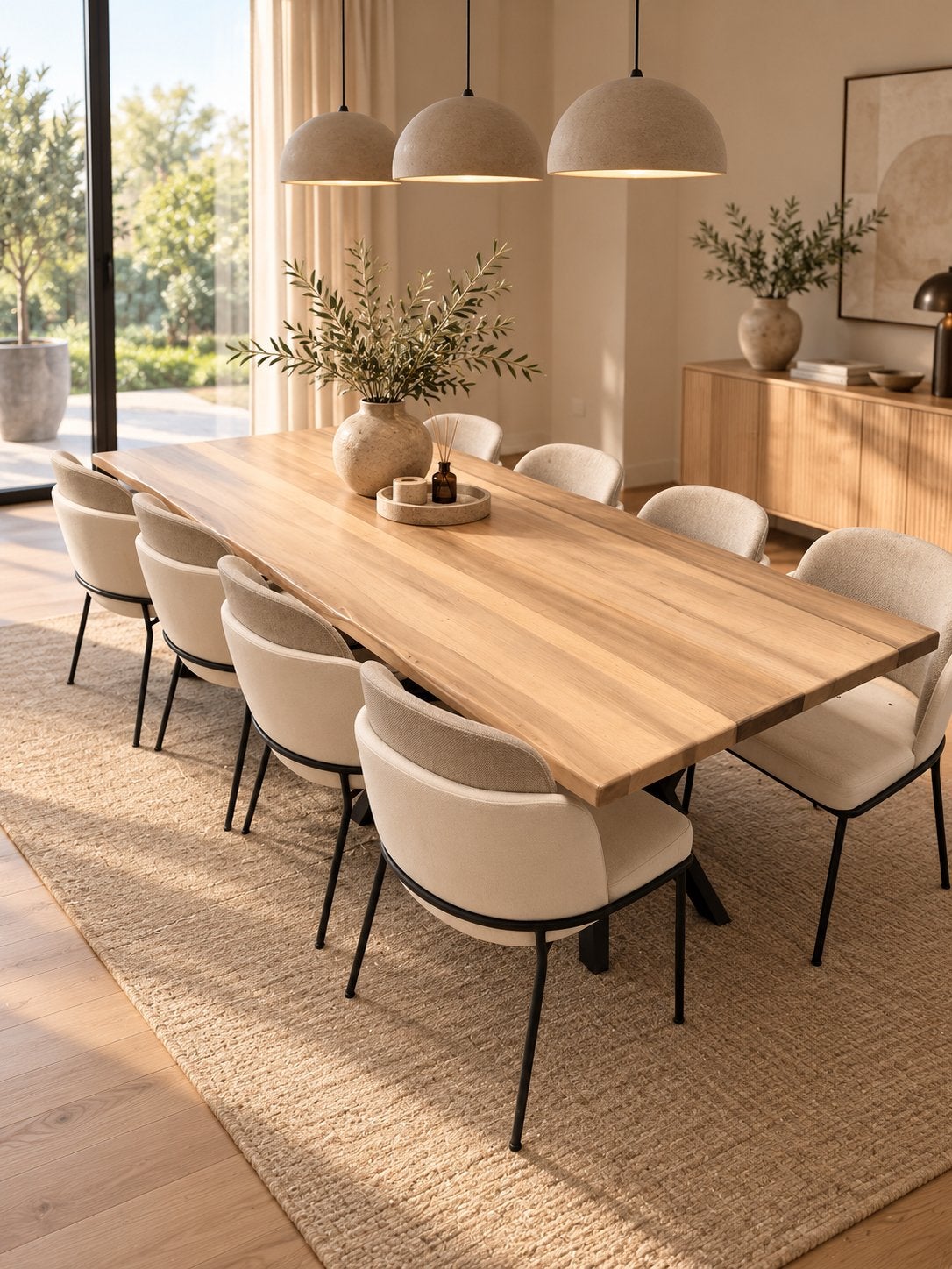 Eettafel 8 personen hout 240 x 100cm, Ophalen, Zo goed als nieuw