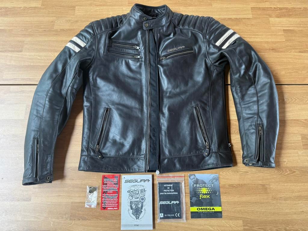 Blouson cuir Segura taille XXL - état neuf, Enlèvement, Seconde main, Hommes, Manteau | cuir