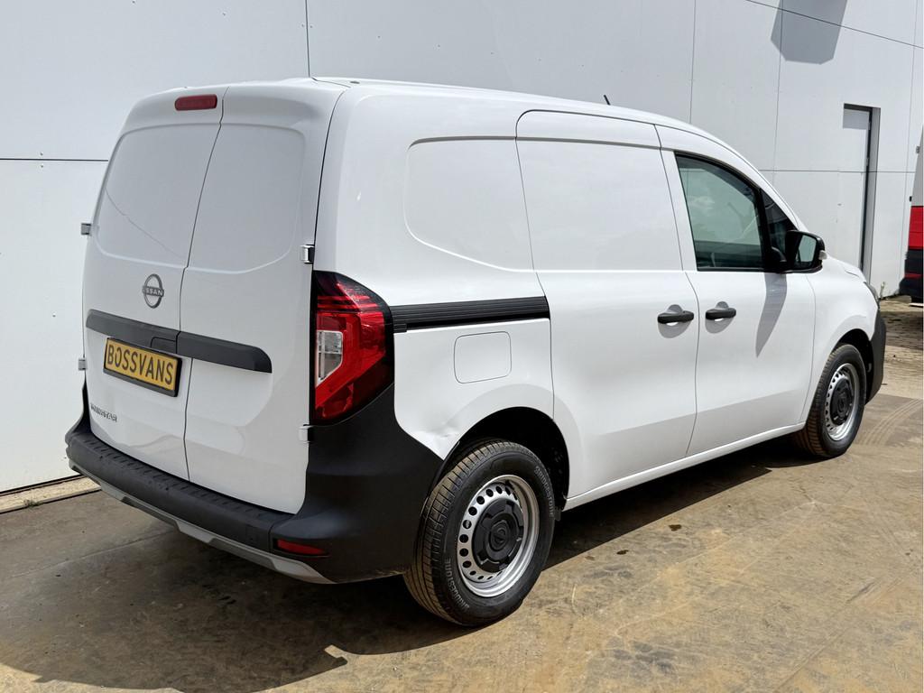 Nissan Townstar 1.3 130PK *Benzine* L1H1 LED Airco Carkit Bl, Voorwielaandrijving, Zwart, Leder en Stof, Wit
