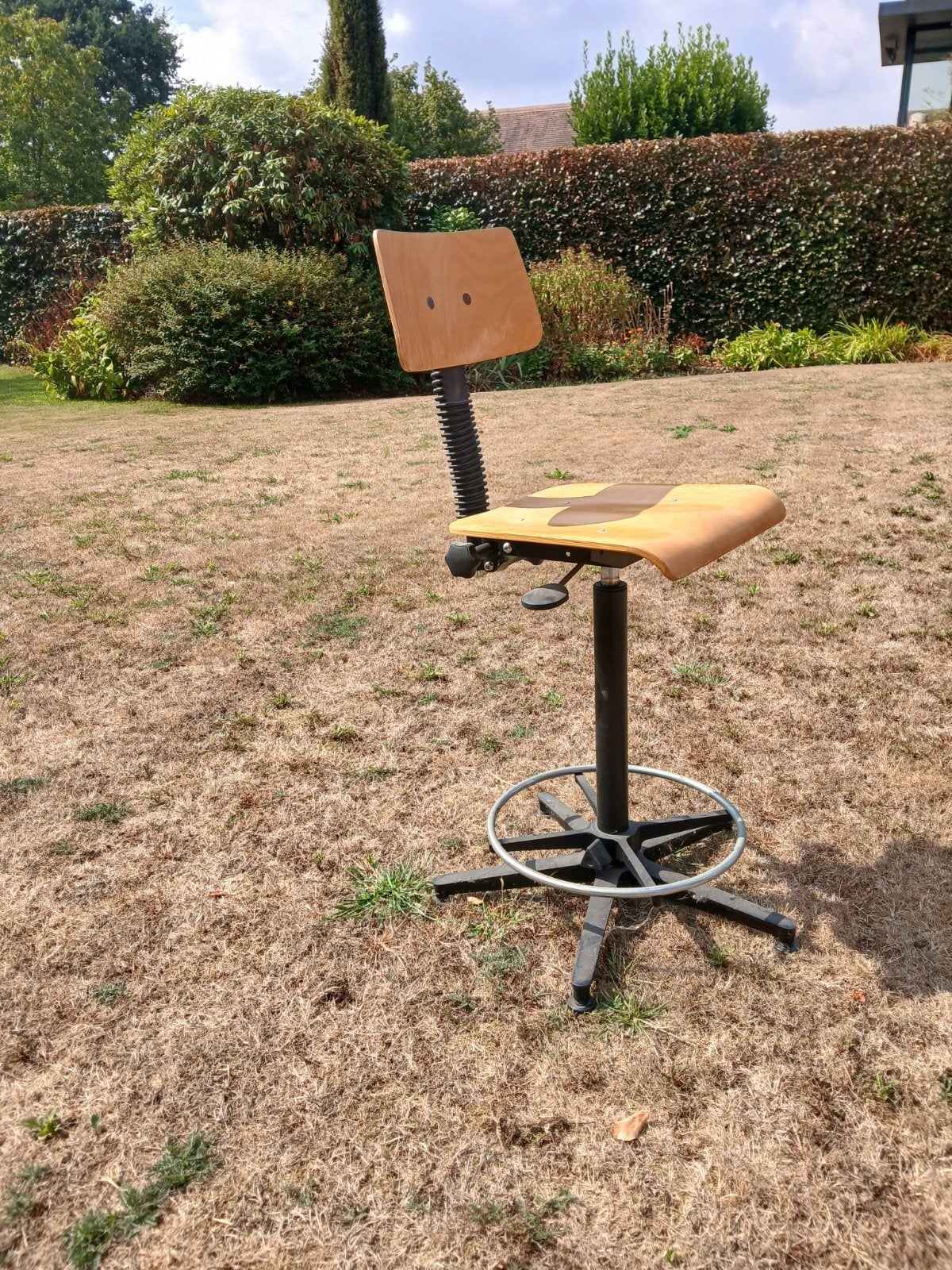 hoge bureaustoel (labostoel), Huis en Inrichting, Barkrukken, Ophalen, Gebruikt, 60 tot 90 cm, 1 kruk