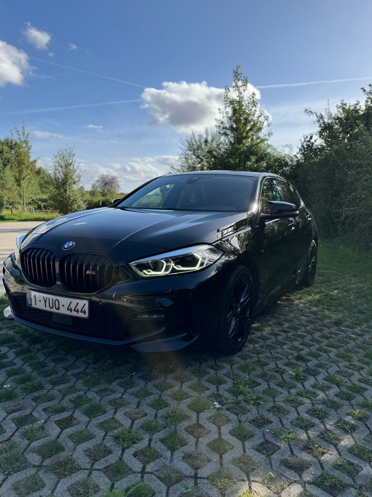 BMW 118i M Pakket – 2021 – BMW Premium Garantie tot 01/2028, Auto's, Automaat, 1 Reeks, Euro 6, Leder en Stof