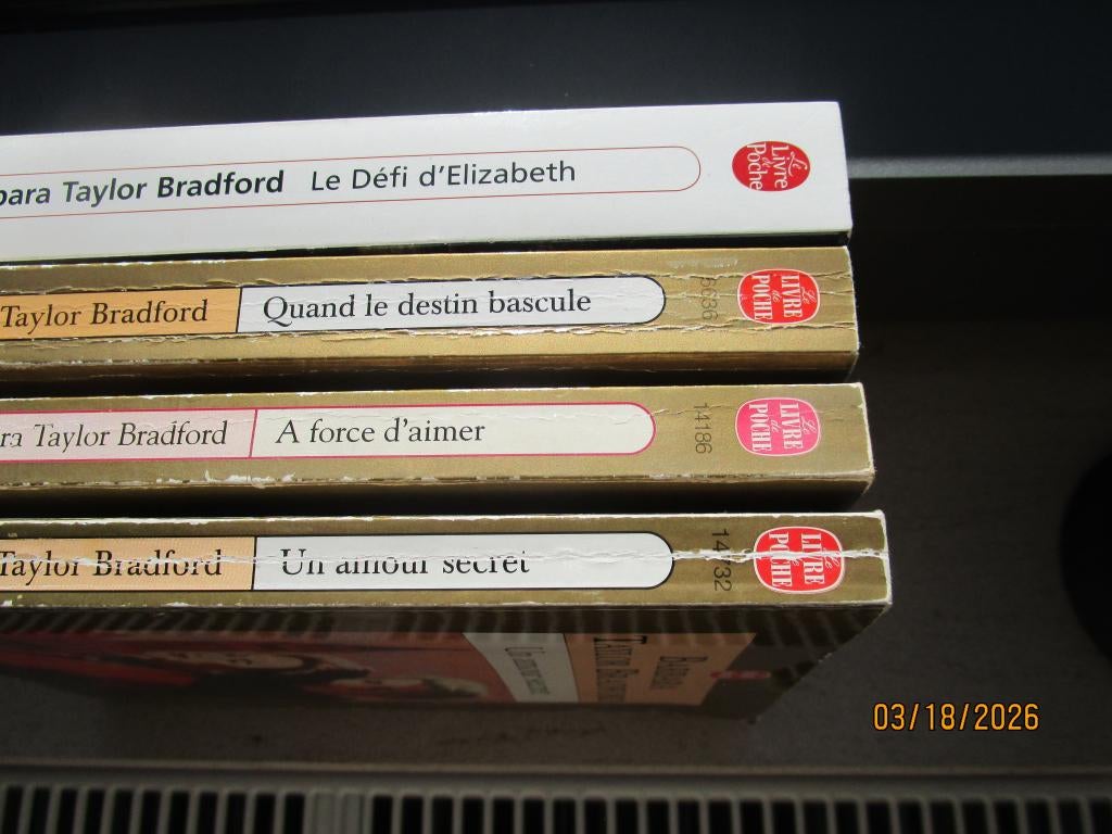 Lire Barbara Taylor Bradford à petit prix! belles lectures!, Ophalen, Gelezen, Barbara Taylor Bradford