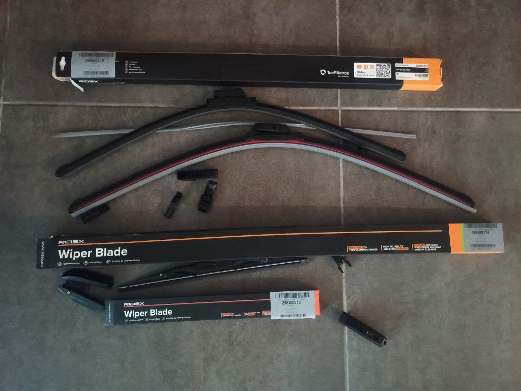 Set essuis glaces voiture Ridex Wiper blade, Autos : Pièces & Accessoires, Enlèvement, Neuf, Pièces universelles