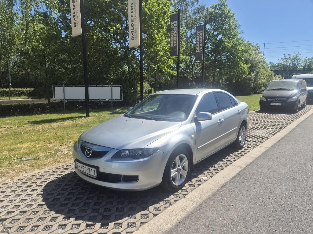 Mazda 6 1.8i - Airco - Cruise Controle + Keuring - Garantie, Auto's, Voorwielaandrijving, Stof, Zwart, 4 cilinders