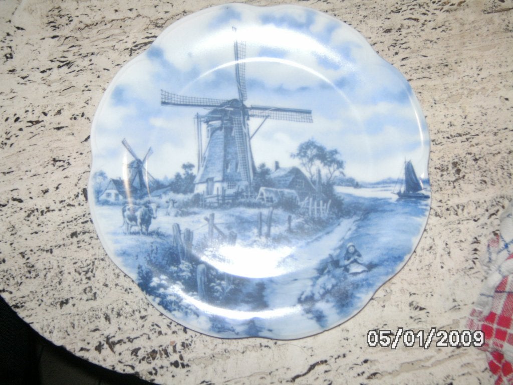 porselein delfts blauw borden, Antiek en Kunst, Ophalen