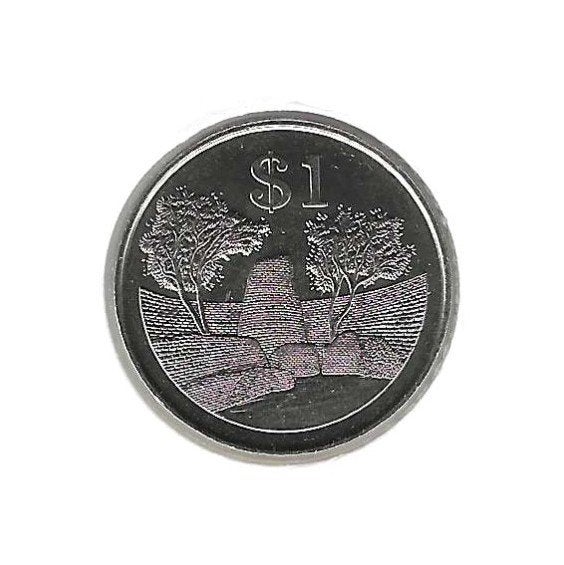Zimbabwe, 1 Dollar 1980., Postzegels en Munten, Ophalen of Verzenden, Zimbabwe, Losse munt