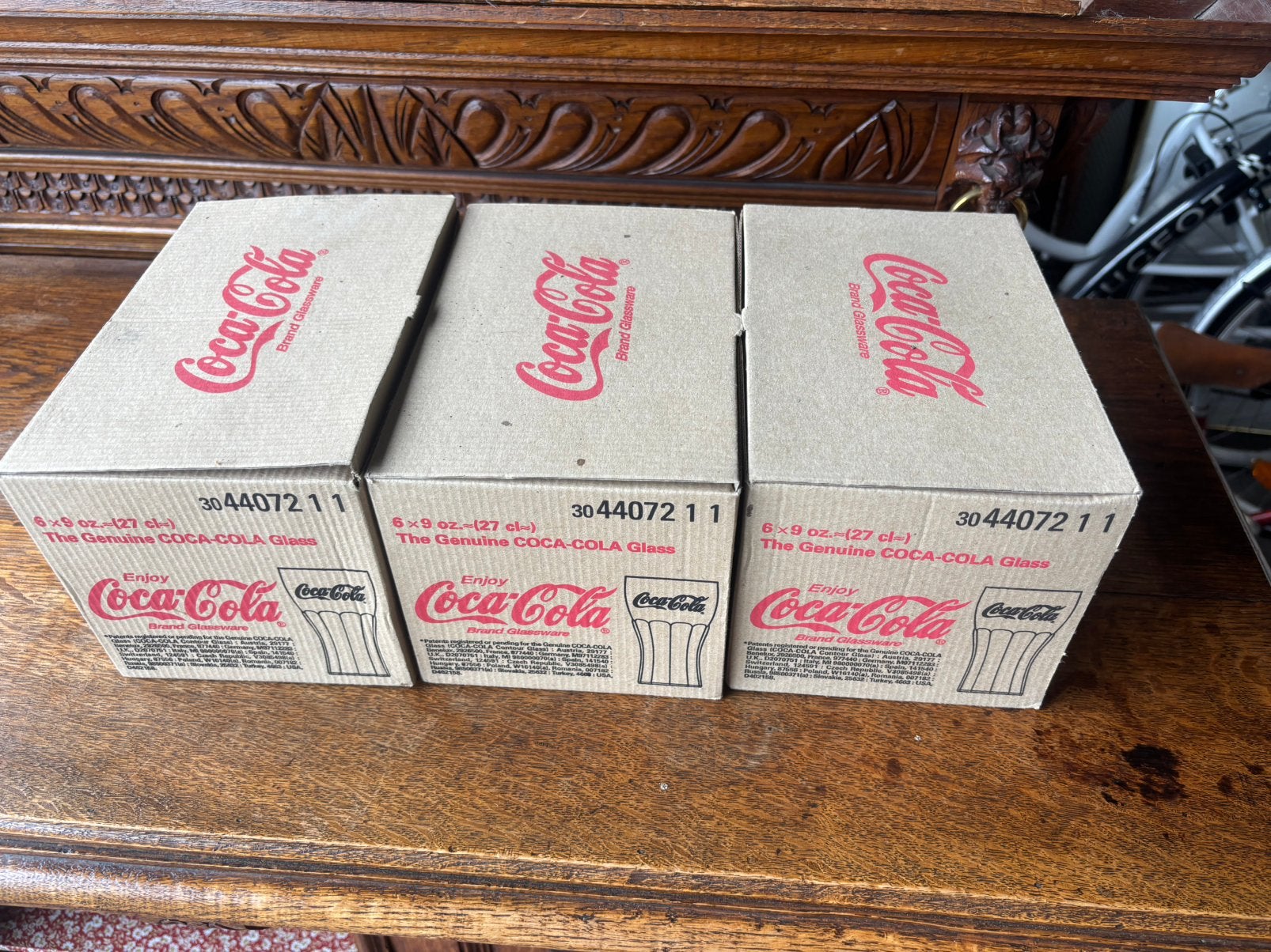 3 dozen coca cola glazen 18 stuks totaal, Audio, Tv en Foto, Diaprojectoren, Ophalen, Zo goed als nieuw