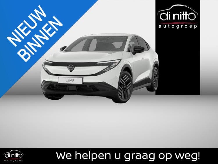 Nissan Leaf Engage Plus 52kWh, Auto's, Nissan, Stof, Zwart, 1864 kg, Wit
