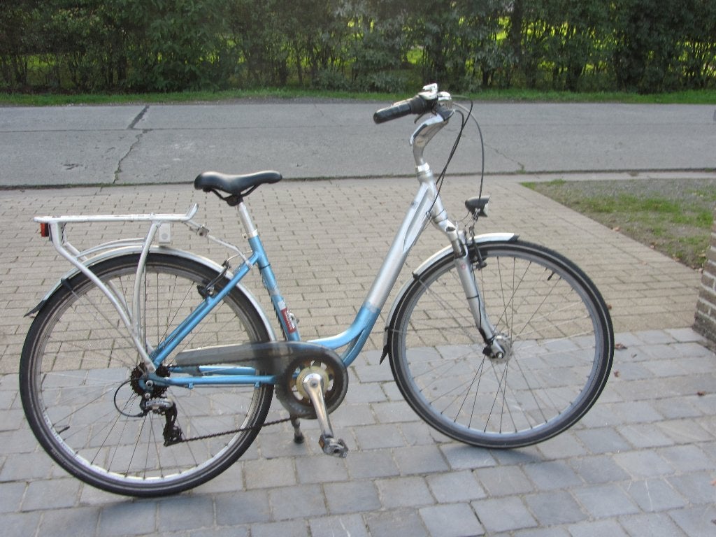 damesfiets 28 insch, Ophalen, Gebruikt, Velgrem, (Extra) lage instap