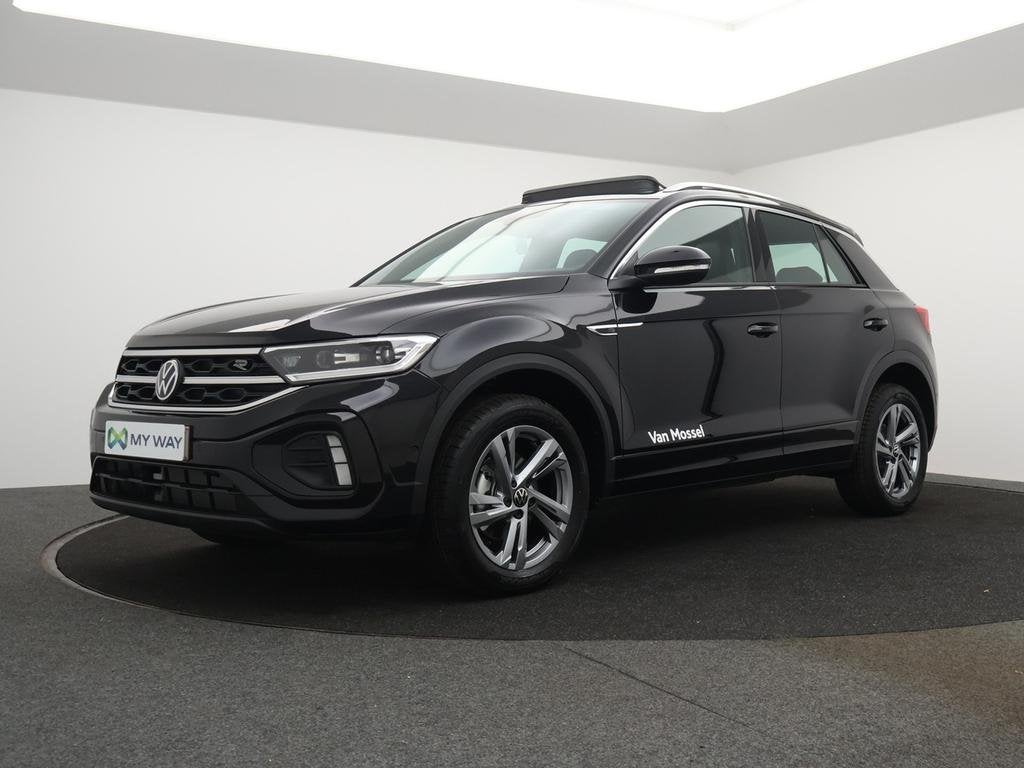 Volkswagen T-Roc T-Roc 1.0 TSI R-Line Business, Auto's, Volkswagen, Zwart, Handgeschakeld, 130 g/km, SUV of Terreinwagen