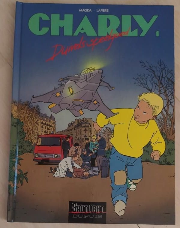Charly strip met originele tekening / dédicace Magda, Enlèvement ou Envoi