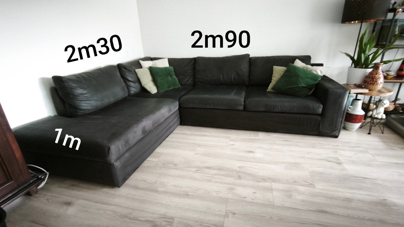 Ruime hoekzetel 290 x 230 cm – zeer comfortabel, Ophalen