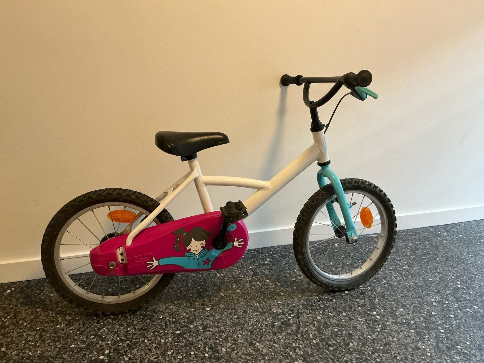 Kinderfiets: 16-inch, met stabilisatorstang, Ophalen, Zijwieltjes, Velgrem, 16 tot 20 inch