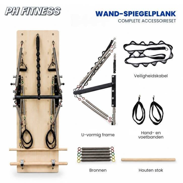 PH Fitness Pilates Wandtrainer - Wall Unit Studio, Enlèvement ou Envoi, Neuf, Bras, Autres types
