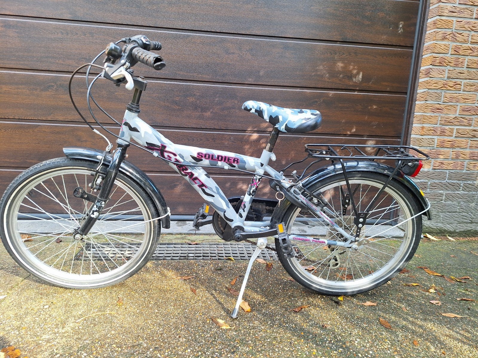 X-Tract Soldier Kinderfiets - 20 inch - met versnellingen, Fietsen en Brommers, Ophalen, 20 inch of meer, Gebruikt, Heren