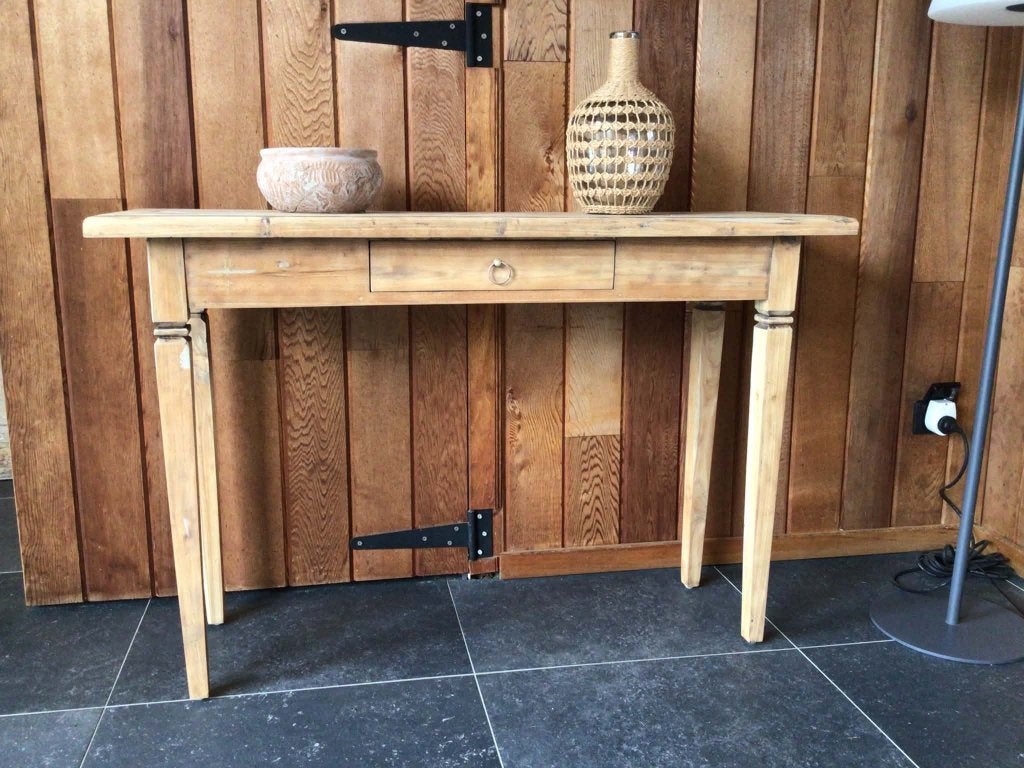 zeer oude landelijke sidetable, Huis en Inrichting, Ophalen, 100 tot 150 cm, Nieuw, Eikenhout