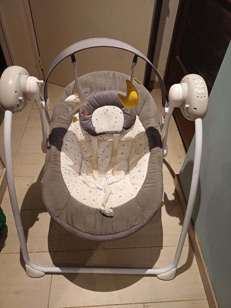 Schommelstoel, Kinderen en Baby's, Wipstoeltjes, Schommelstoel, Verstelbaar, Zo goed als nieuw, Ophalen