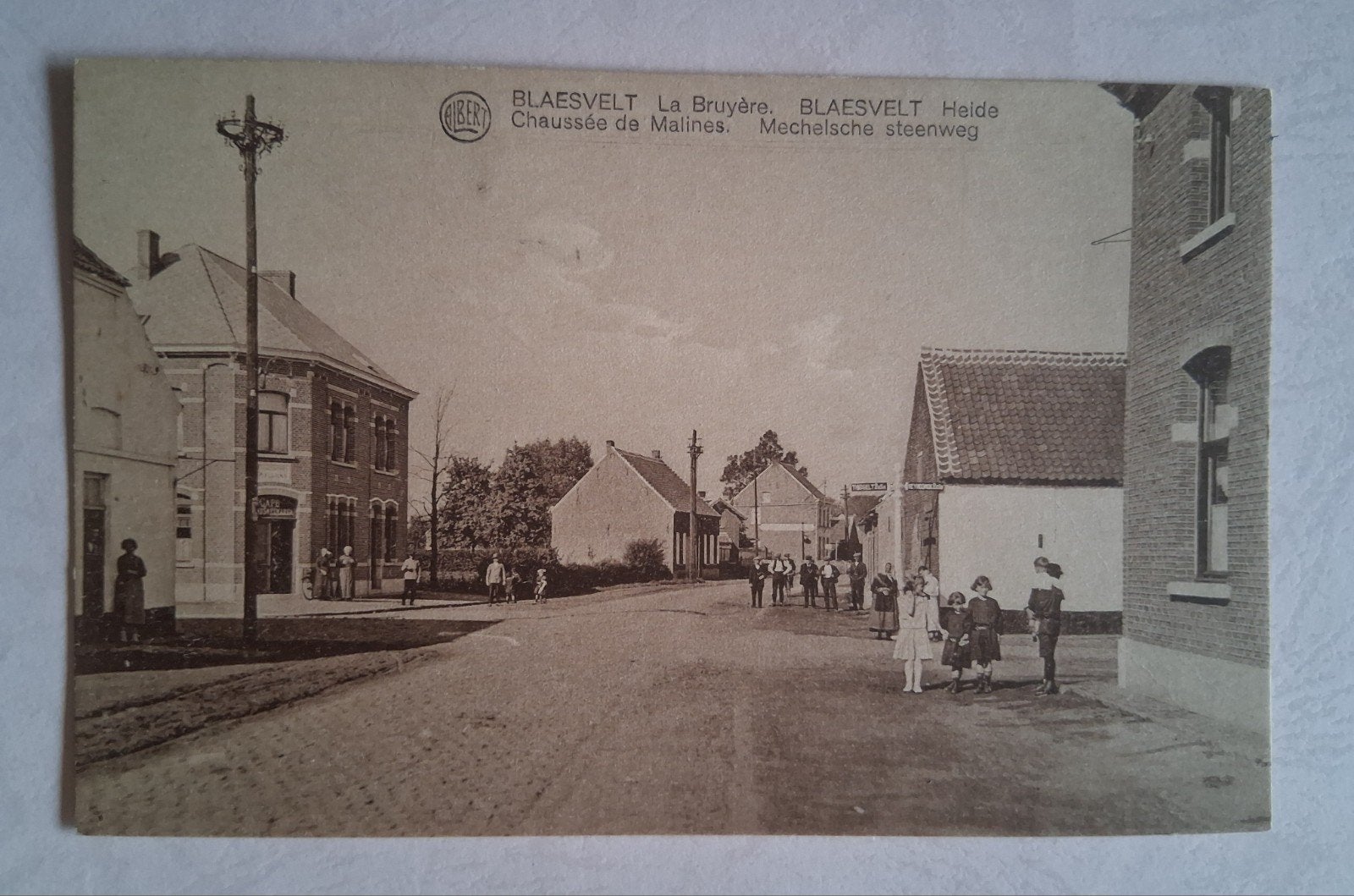 vintage Postkaart Mechelsesteenweg Blaesveld, Enlèvement ou Envoi