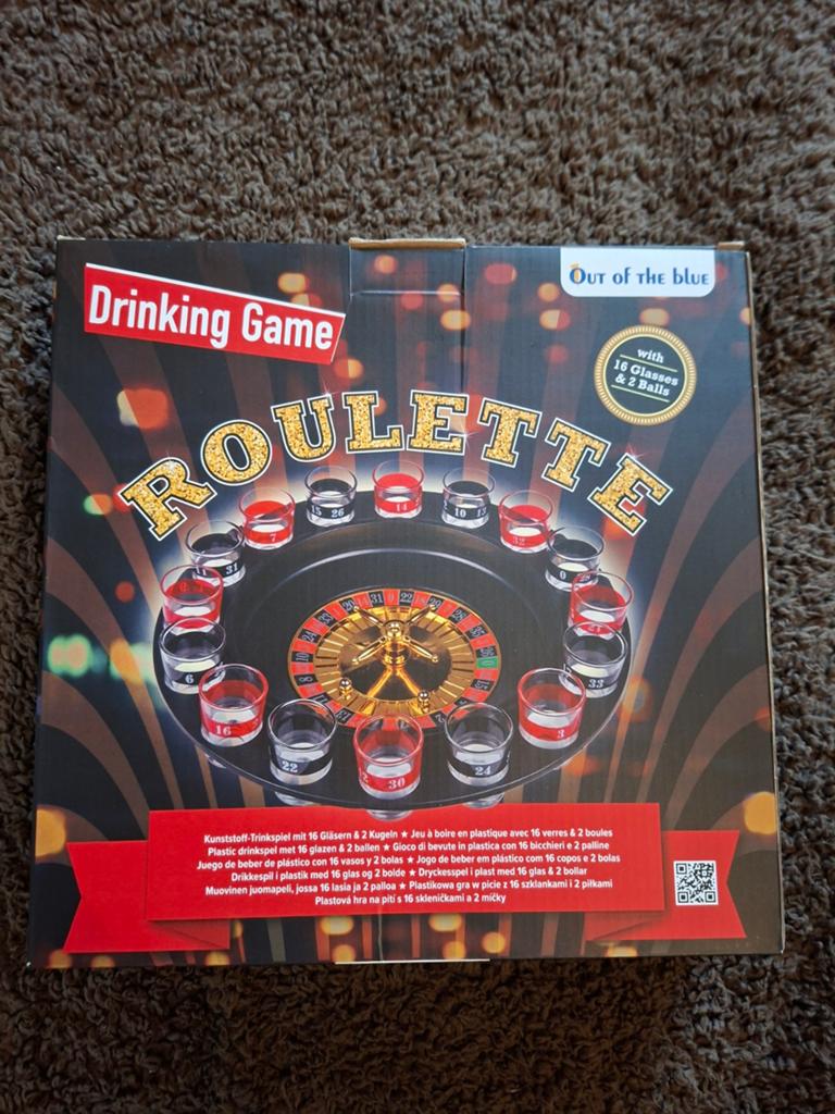 Gezelschapsspel roulette drankspel, Hobby en Vrije tijd, Gezelschapsspellen | Overige, Ophalen