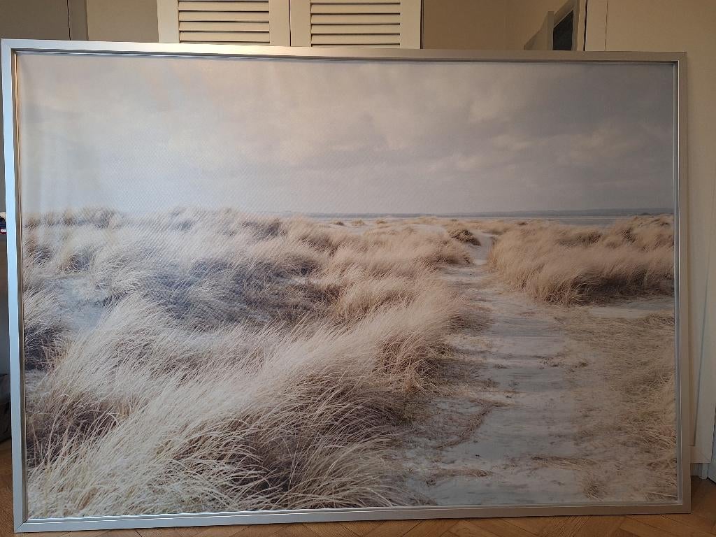Grand poster encadré Ikea, Ophalen, Gebruikt, Deurposter of groter, Rechthoekig Liggend