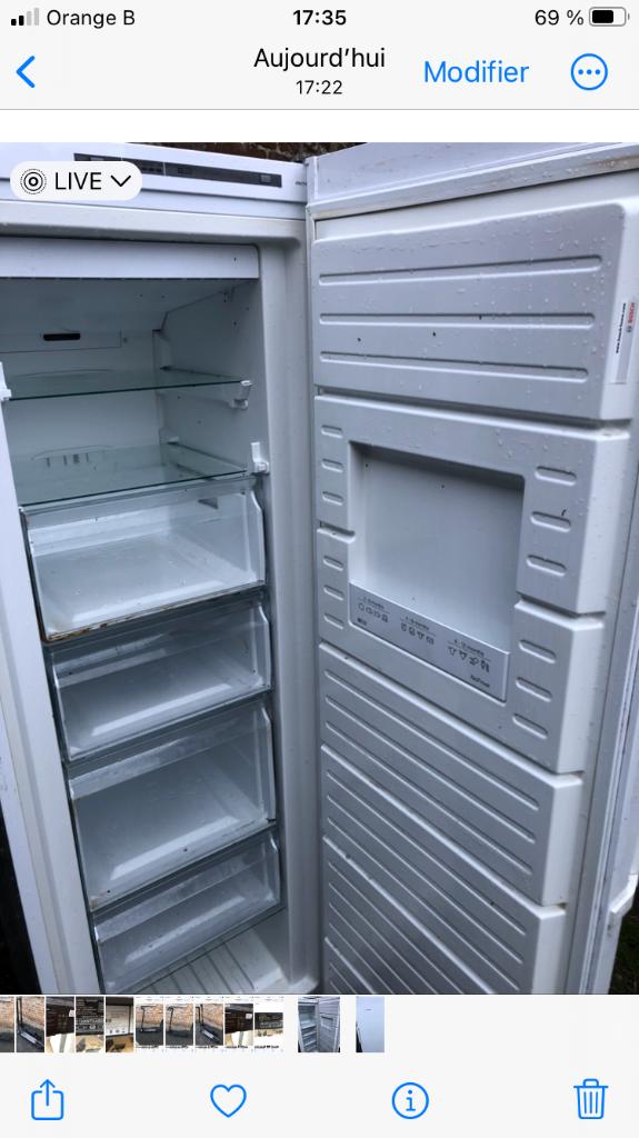 Congélateur Bosch pour exportation, Ophalen