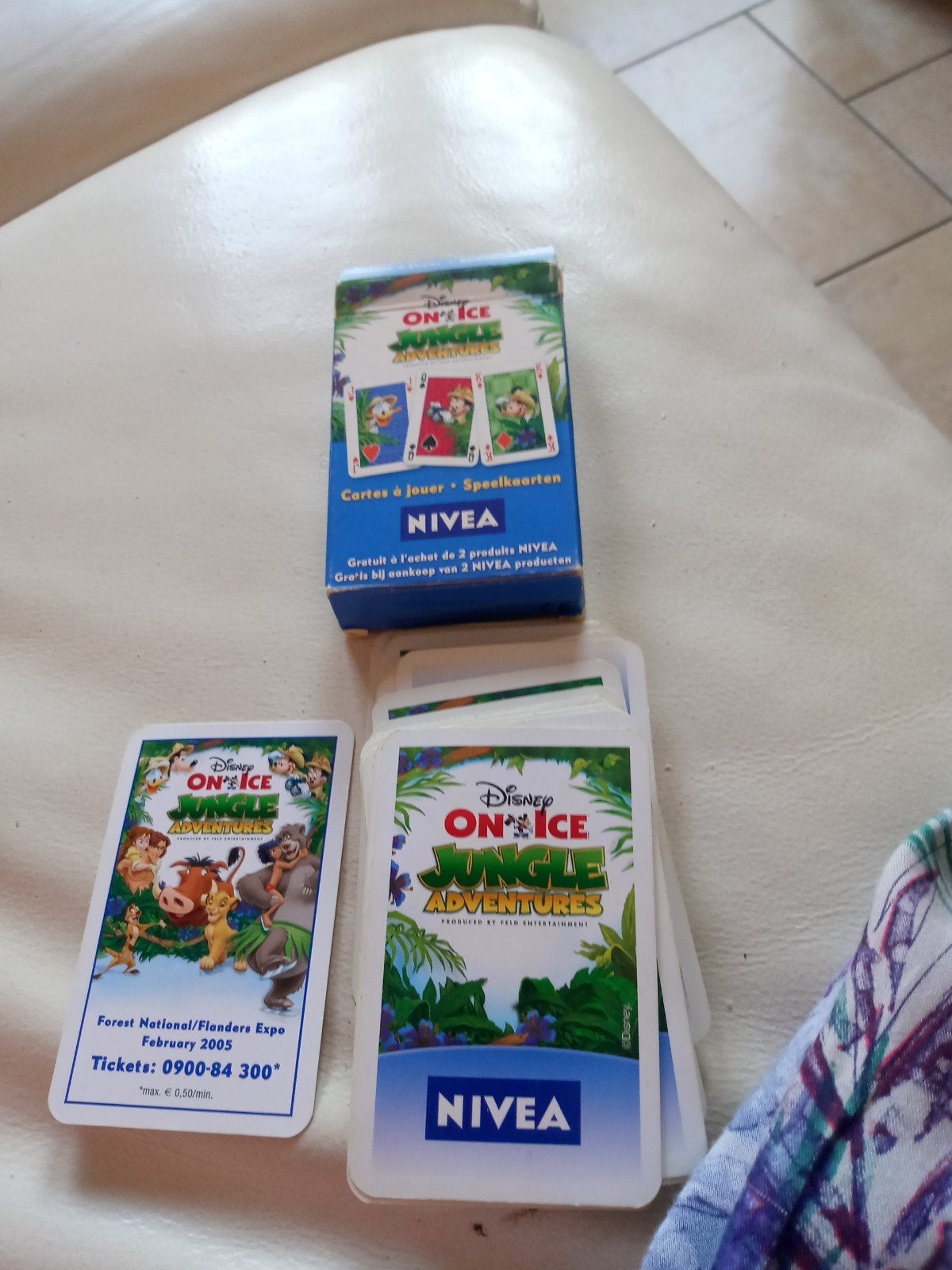 AV volledig kaartspel van het merk Nivea Disney Jungle Adven, Verzamelen, Ophalen of Verzenden, Zo goed als nieuw, Speelkaart(en)