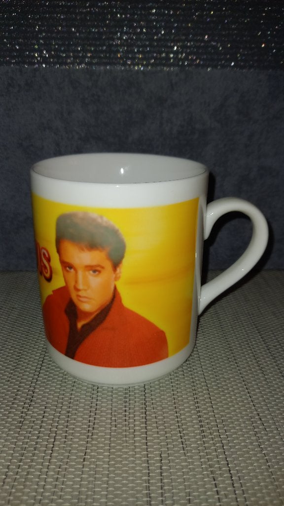 Elvis mok, Verzamelen, Ophalen of Verzenden, Gebruikt, Gebruiksvoorwerp
