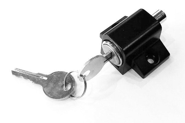 Serrure à cylindre encastrée noire avec serrure à deux clés, Enlèvement ou Envoi, Neuf, Clé