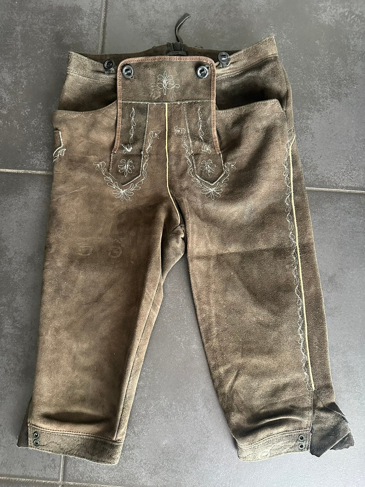 Lederhose orgineel bruin, knie maat S, Kleding | Heren, Ophalen of Verzenden, Gedragen, Maat 46 (S) of kleiner, Kleding