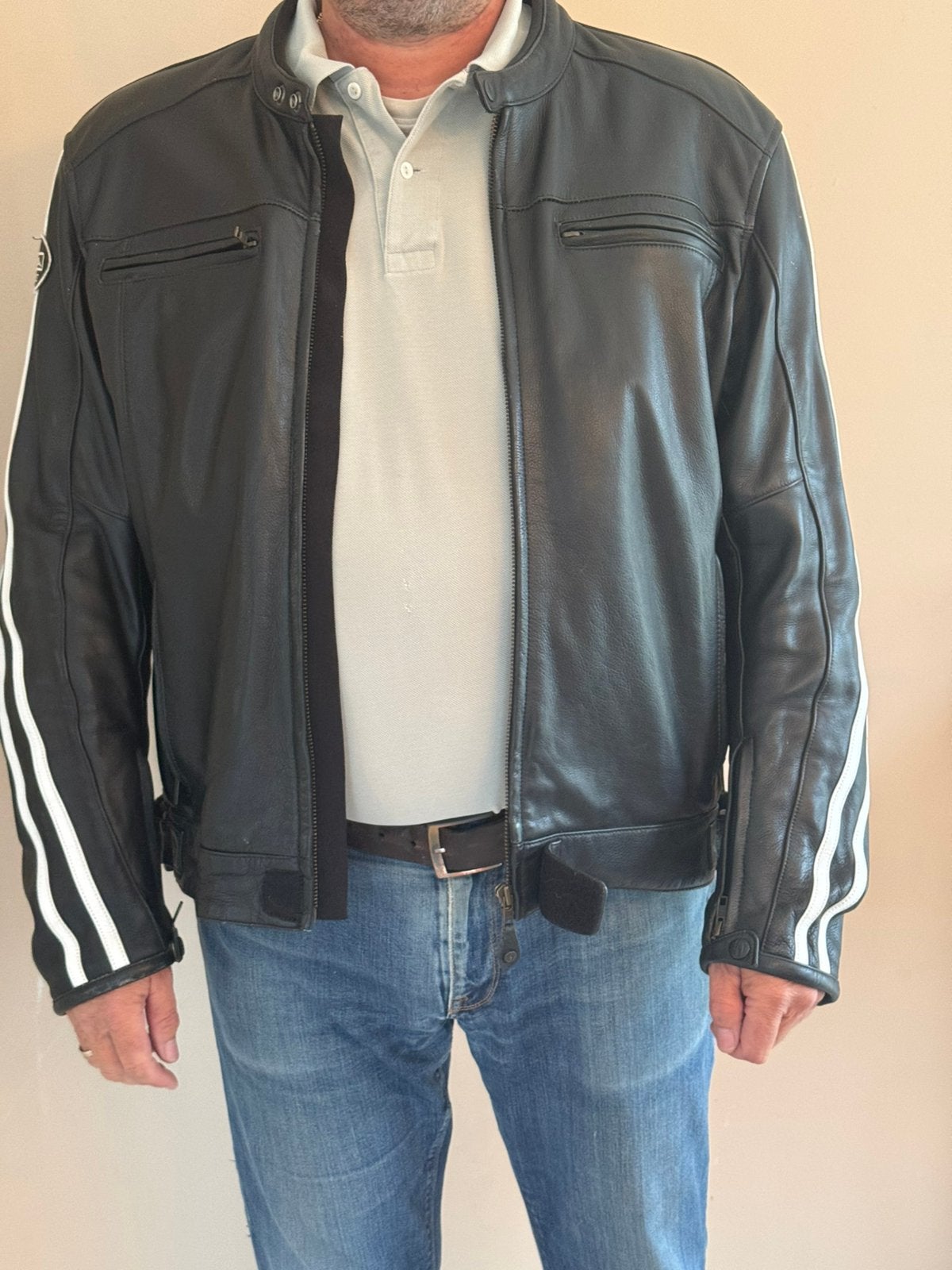 Vesto cuir Richa XXL, Motoren, Ophalen, Tweedehands, Heren, Jas | leer