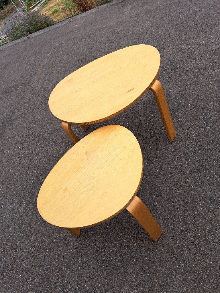 Tables gigogne, Vintage, 50 à 100 cm, Enlèvement, Utilisé