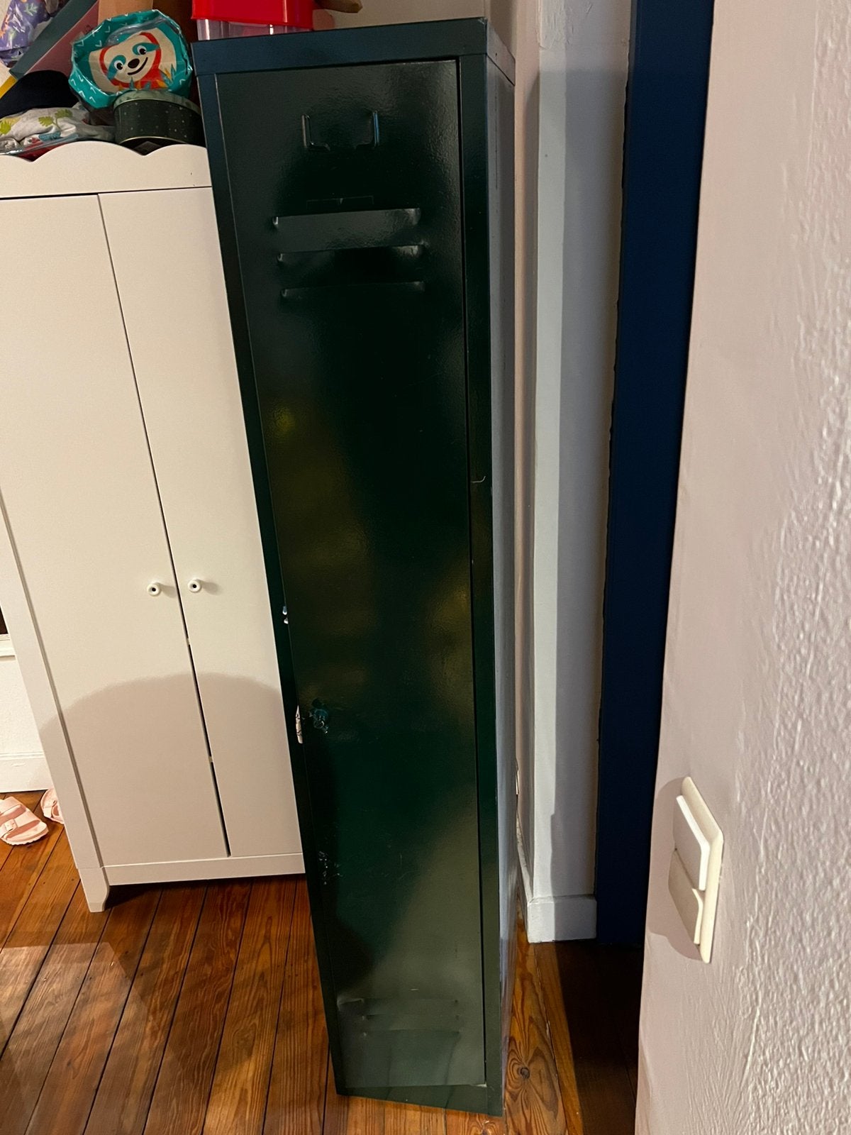 Armoire métallique vintage verte, Ophalen, Gebruikt