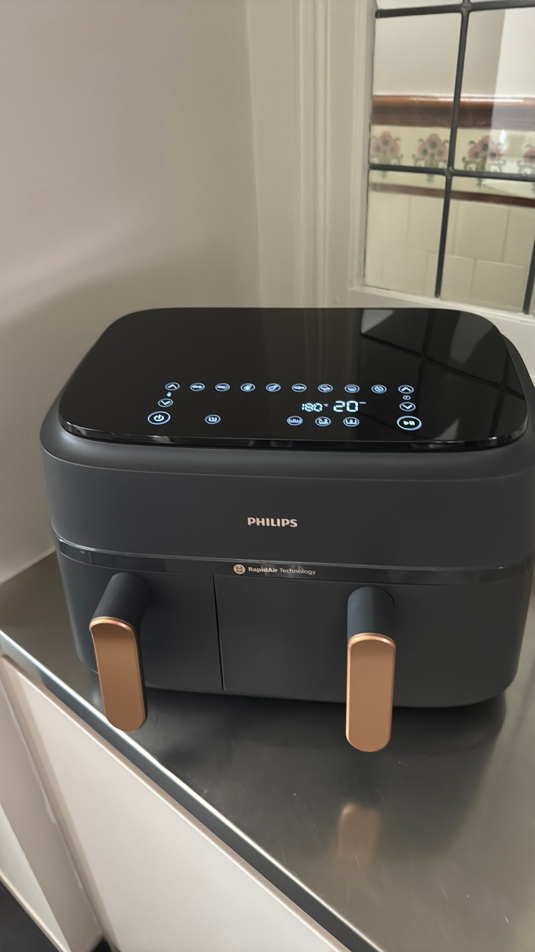 Philips Airfryer 3000 serie dual basket NA352/00. 6 tot 9 L., Electroménager, Friteuses à air, Enlèvement ou Envoi, Neuf, Friteuse à air XL