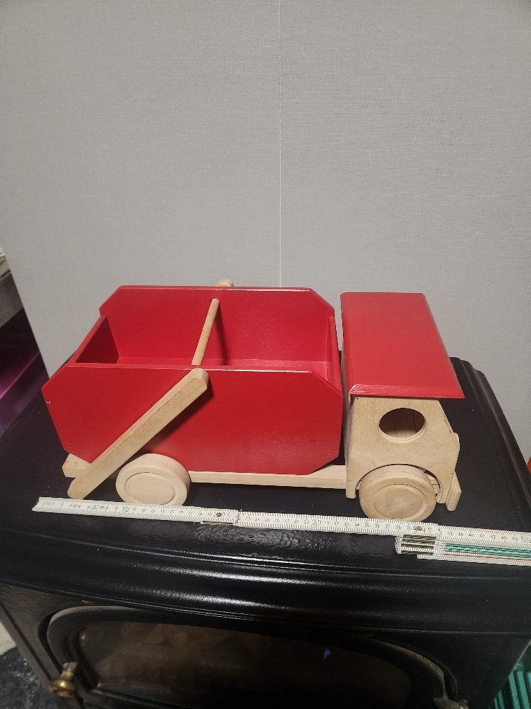Grote houten vrachtwagen, Ophalen of Verzenden